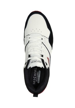 РЕТРО Street Uno Skechers, Кроссовки низкие белый sk112o0qs-t11 | wbrd white black red
