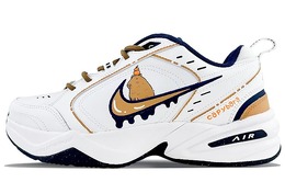 Кастомизированные кроссовки Nike Air Monarch 4 Chunky Sneakers Unisex, белый/коричневый 415445-102(team40-男女款卡皮巴拉棕)