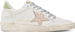 Белые кроссовки Ball Star Golden Goose, White/Moonlight pink 16834781 | white/moonlight pink