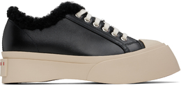 Кроссовки Pablo из кожи и овчины Marni 16621581 | black
