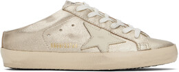 Золотые кроссовки Super-Star Sabot Golden Goose 16914441 | platinum/cream