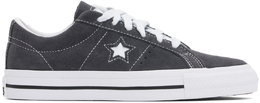 Серые замшевые кроссовки CONS One Star Pro Converse 16069981 | dark matter/white/black