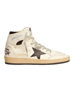 Golden Goose Sky-Star Signature on the Ankle and Black Star Men's Sneakers gmf00230.f002190.10283-42 - Size 42