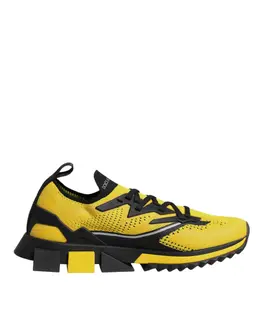 Dolce & Gabbana Yellow SORRENTO Sport Stretch Sneakers Shoes - EU39/US6 mv6801-39