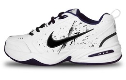 Кастомизированные кроссовки Nike Air Monarch 4 Chunky Sneakers Unisex, черный/белый 415445-102(team298-竹生荒野s-box) | white