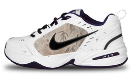 Кастомизированные кроссовки Nike Air Monarch 4 Chunky Sneakers Unisex, черный/белый 415445-102(team298-竹影深深) | white