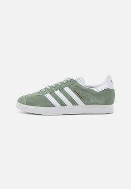 Кроссовки GAZELLE UNISEX Adidas, темно-зеленый ad115o1te-m11 | silver green/footwear white/gold metallic