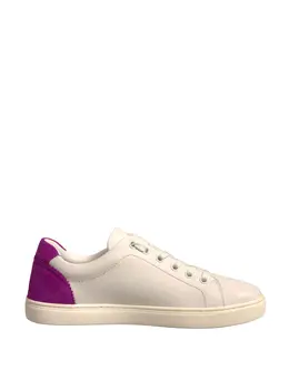 Dolce & Gabbana White Suede Leather Low Top Sneakers Shoes - EU36/US6 la12317-36