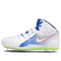 Кроссовки zoom javelin elite 3 'white racer blue lime blast' Nike, белый aj8119-102 | white/racer blue/lime blast