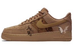 Кастомизированные кроссовки Nike Air Force 1 Skateboarding Unisex, светло-коричневый cj9179-200(team10-庄周梦蝶) | light brown