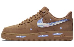 Кастомизированные кроссовки Nike Air Force 1 Unisex, коричневый cj9179-200(team56-星河文化) | wheat