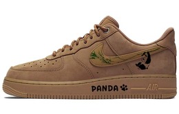 Кастомизированные кроссовки Nike Air Force 1 Unisex, темно-коричневый cj9179-200(team181-惬意熊猫) | dark brown