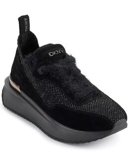 Женские кроссовки Aveline на шнуровке Dkny, черный 20101904 | black