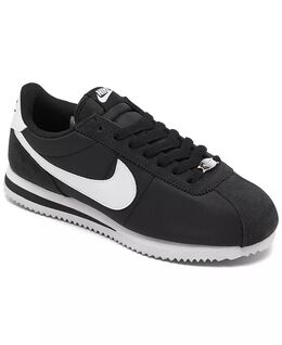 Женские классические повседневные кроссовки Cortez Nylon от Finish Line Nike, черный 17121050 | black/white