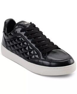Женские стеганые низкие кроссовки Oriel на шнуровке Dkny, черный 15662352 | black