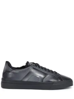 Santoni Кеды кожаные на меху 2297694