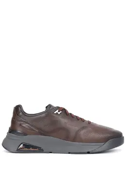 Santoni Кроссовки кожаные на меху 2297712