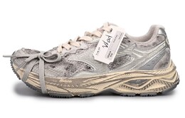 Кроссовки Racer S унисекс с низким верхом серебристо-серые Mizuno d1gh223518（team33-沙丘废土 男女款） | silver gray