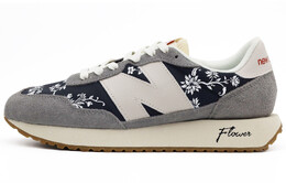 Кроссовки New Balance 237 Anti-Slip And Wear-Resistant Breathable Low-Top, серый/синий/белый ms237sc(team肆-灰蓝白花卉a) | dark gray