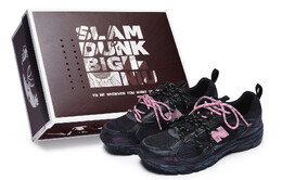 408 Кроссовки унисекс низкие розовые New Balance ml408k(team80-男女同款暗夜粉樱s-box) | black/pink