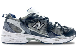 Кроссовки New Balance 530 Cushioning Anti-Slip Wear-Resistant Breathability, синий/серый/белый mr530sg(team188-银翼) | blue gray white