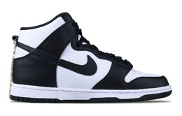 Кроссовки Nike Dunk High Skateboarding Shoes Women's High-top Black/White/Red, черный dd1869-103(teamone-dk德古拉女） | black