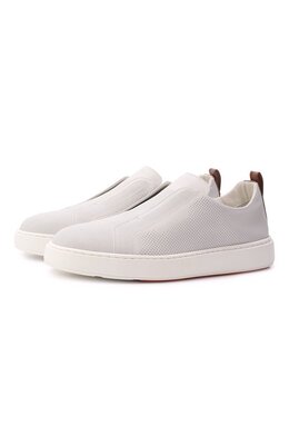 Кожаные кеды Cleanic Santoni mbcg22006bartglb