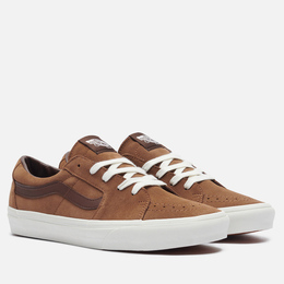 Мужские кеды Vans SK8-Low Suede, цвет коричневый, размер 40.5 EU vn0009qrbro-4897889