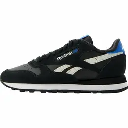 Кроссовки Reebok Classic Leather, полнота F, размер 8,5 US, черный/белый 103802777781