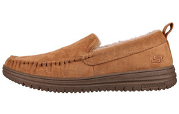 Свободная посадка Кроссовки для жизни Мужские низкие коричневые Skechers 204638-tan