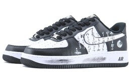 Кастомизированные кроссовки Nike Air Force 1 Skateboarding Shoes Unisex, черный/белый dv0788-001(team168-绝句) | black
