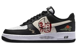 Кастомизированные кроссовки Nike Air Force 1 Skateboarding Shoes Unisex, черный dv0788-001(team10-龙腾四海) | black
