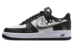 Кастомизированные кроссовки Nike Air Force 1 Skateboarding Shoes Unisex, черный dv0788-001(team10-竹林双钩) | black
