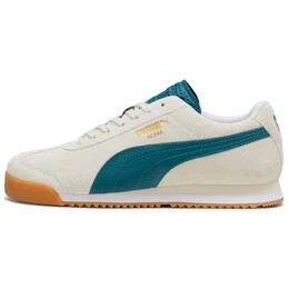 Кроссовки Puma Roma Lifestyle Shoes Unisex Low-top Beige/Blue, бежевый/синий 398635-02 | beige/blue