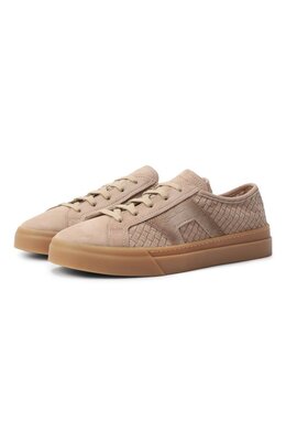 Замшевые кеды Double Buckle Santoni mbgg22046fartckh