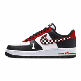Кастомизированные кроссовки Nike Air Force 1 Skateboard Shoes Unisex, белый/черный dv0788-001(team641-棋盘战争) | white