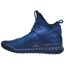 Кроссовки Tubular X Primeknit 'Tech Steel' Adidas, синий/черный s80131 | blue black