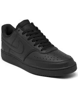 Мужские повседневные кроссовки court vision low next nature от finish line Nike, черный 15349659 | black