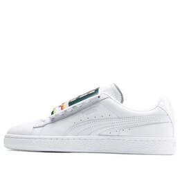 Кроссовки basket badge casual sneakers white Puma, белый 369183-01 | white