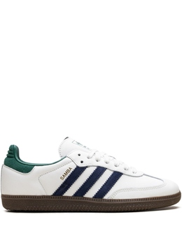 Adidas кроссовки Samba OG Black/White/Collegiate Green, белый ih4882 | белый