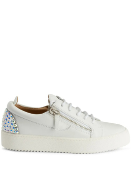 Giuseppe Zanotti кроссовки Gail со стразами, белый rs40007001 | белый