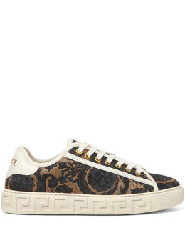 Кроссовки Versace Greca, коричневый 10135681a14483 | коричневый