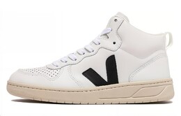 Высокие кожаные кроссовки V-10 Veja, белый vq0203304 | white