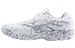 Кроссовки Wave Zest Running унисекс с низким верхом белого/черного цвета Mizuno j1gr188570