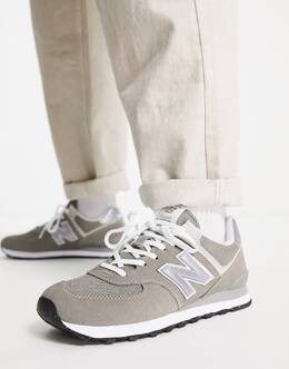 Кроссовки New Balance 574 серого и белого цветов 195907802540 | grey