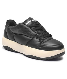 Кроссовки мужские Dsquared2 кожаные стеганые, черный dq245m0000082120041 | nero