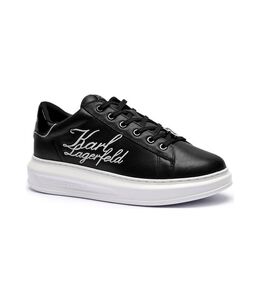 Кроссовки кожаные Karl Lagerfeld Kapri Signia, черный / белый kl251m0001040000040 | nero