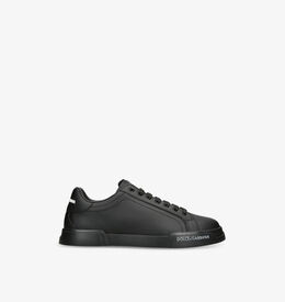 Низкие кожаные кроссовки Portofino Dolce & Gabbana, черный r04416189 | black