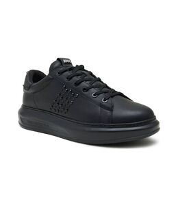 Кроссовки мужские Karl Lagerfeld кожаные с декором, черный kl241m0000720660041 | nero