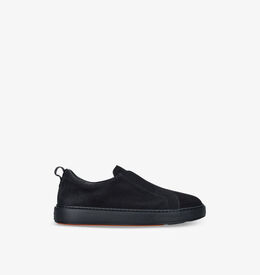 Кроссовки из замши с логотипом Clean Icon Santoni, синий r04389204 | navy